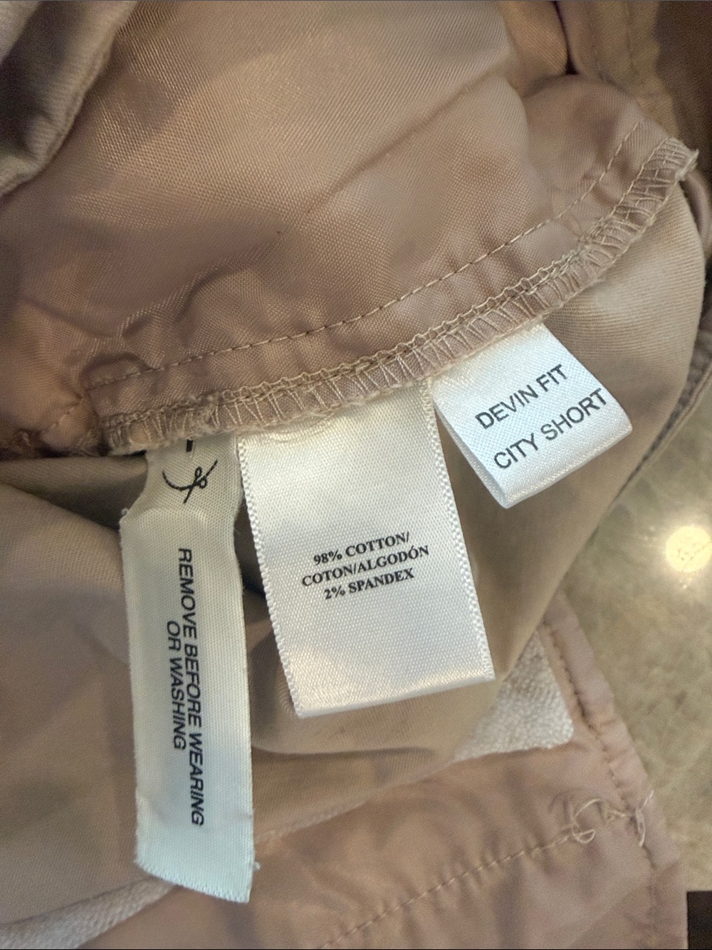 Ann Taylor The City Short Devin Fit Mid Rise in Soft Khaki 2 - Picture 6 of 6